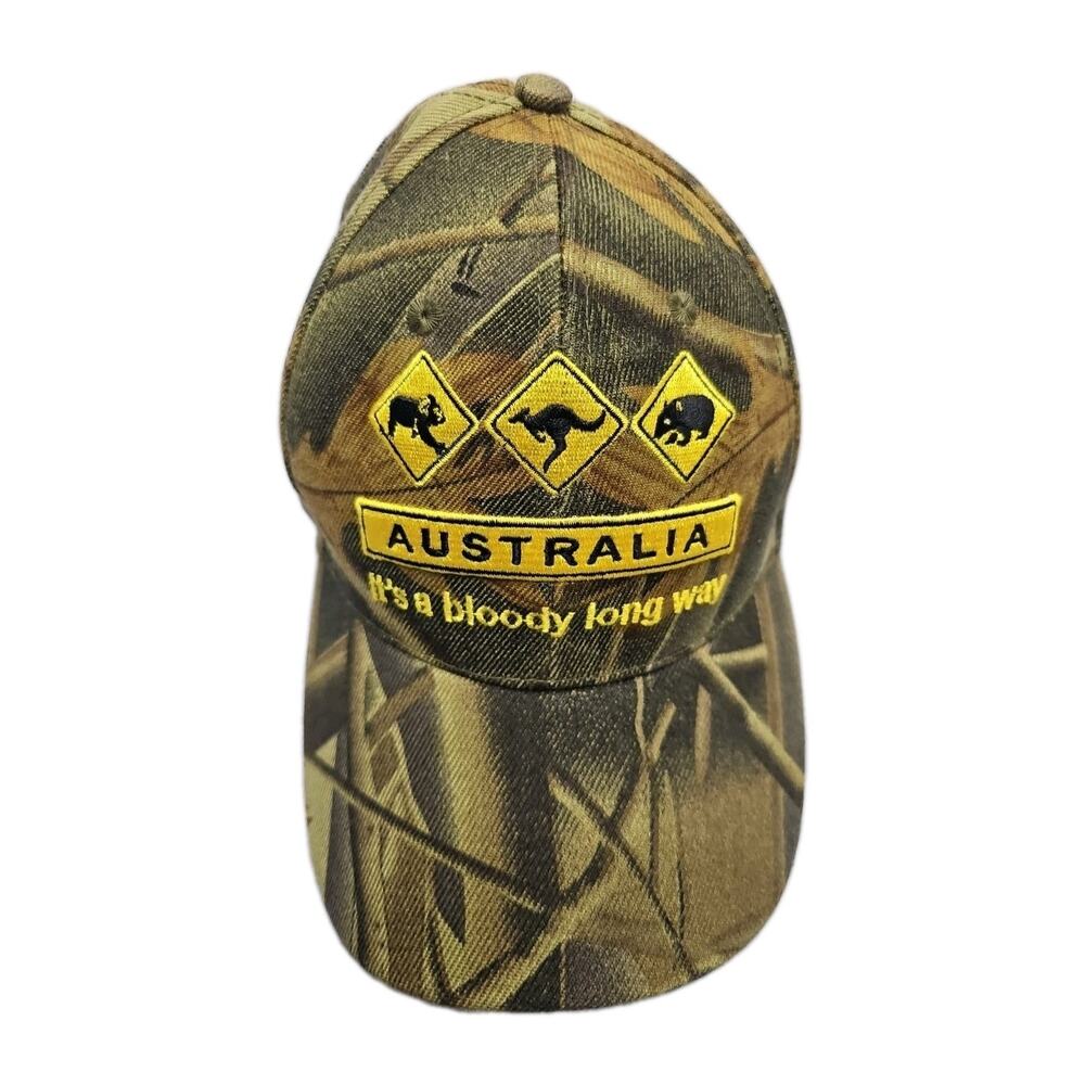 Australia Kangaroo Hat Cap Back Adjustable Camo Embroidered Koala Souvenir